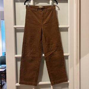 Everlane Women Corduroy Pants in Brown size 2